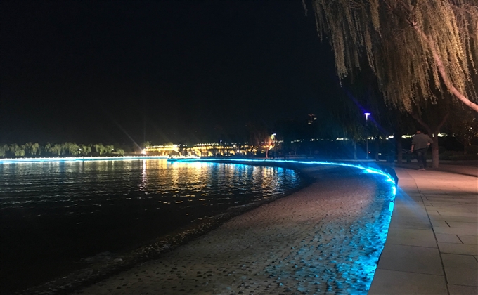 湖畔夜色-苟肖偉