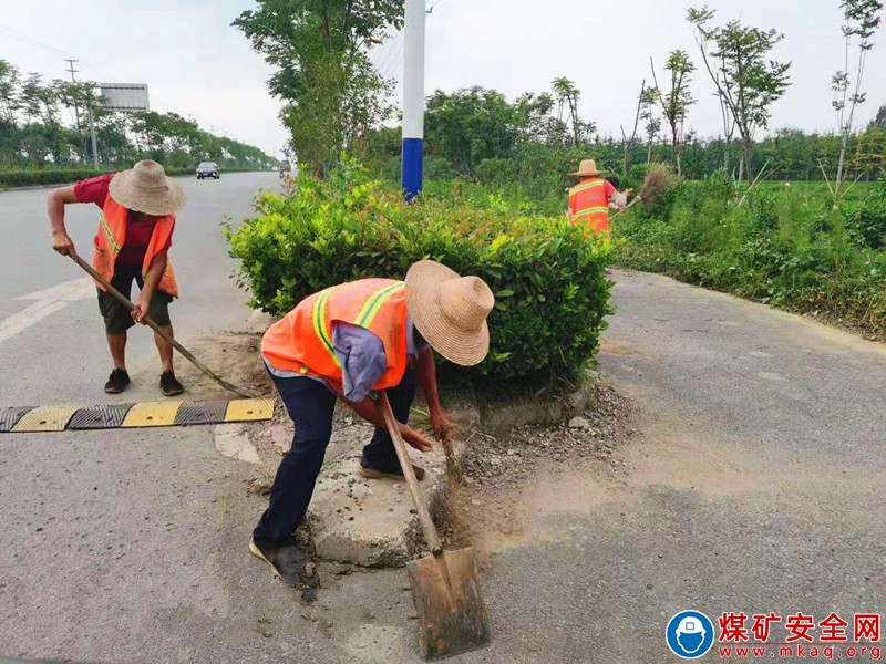 安徽廬江縣郭河鎮：開展白果路沿線環境衛生整治
