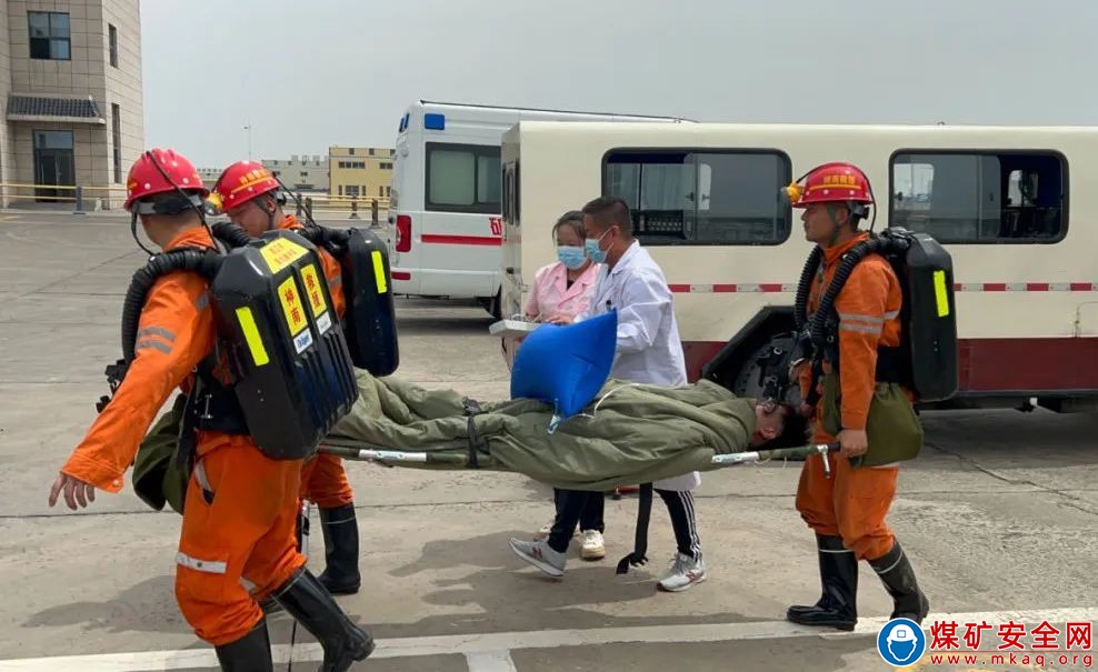 中能袁大灘礦業舉行2023年度水害事故應急演練